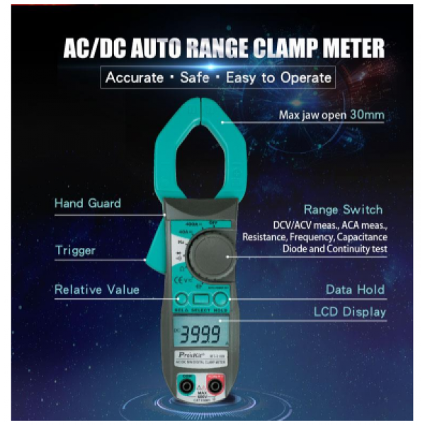 AC/DC Digital Clamp Meter