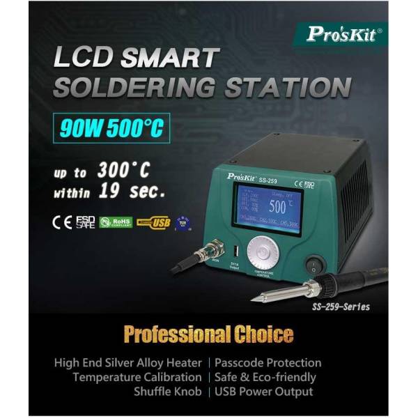 Pro'sKit SS-259B  LCD Smart Soldering Station