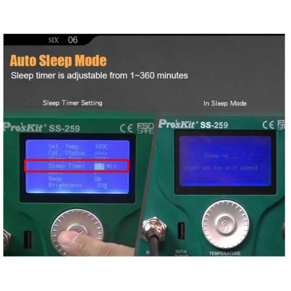 Pro'sKit SS-259B  LCD Smart Soldering Station