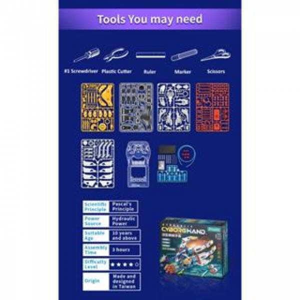 Pro'skit GE-634 Hydraulic Cyborg Hand (Science Kit)