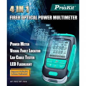 PRO'SKIT MT-7616 4 in 1 fiber Optical Power Multimeter