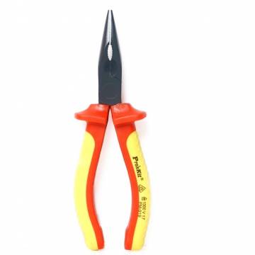 Pro'sKit PM-919 Insulated Long Nose Plier with Ergonomic Handle - Heavy Duty insulated 1000V (170mm)