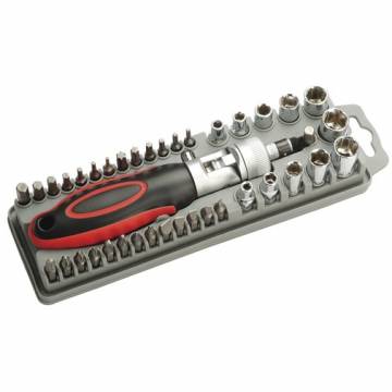 Pro'sKit SD-2309 40Pcs Reversible Ratchet Screwdriver W/Bits & Sockets Set