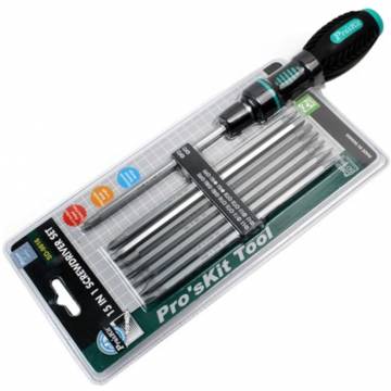 Pro'sKit SD-9816 16-In-1 Reversible Ratchet Precision Screwdriver Set