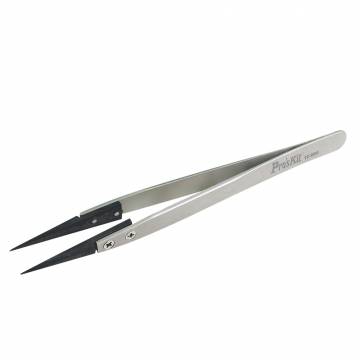 Pro'sKit TZ-300A Static Dissipative Soft Tip Tweezer (Fine Tips) 130mm